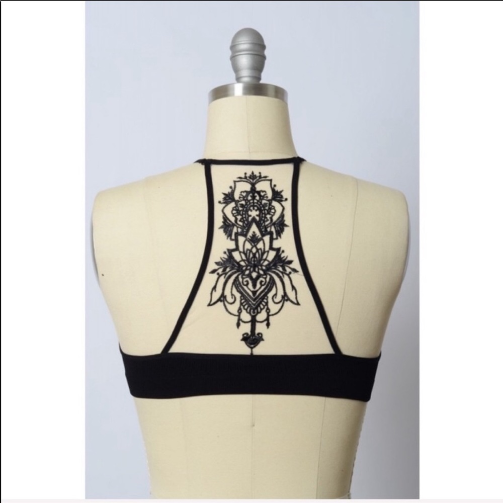October Love Black Strappy Bra - Picture 7 of 8